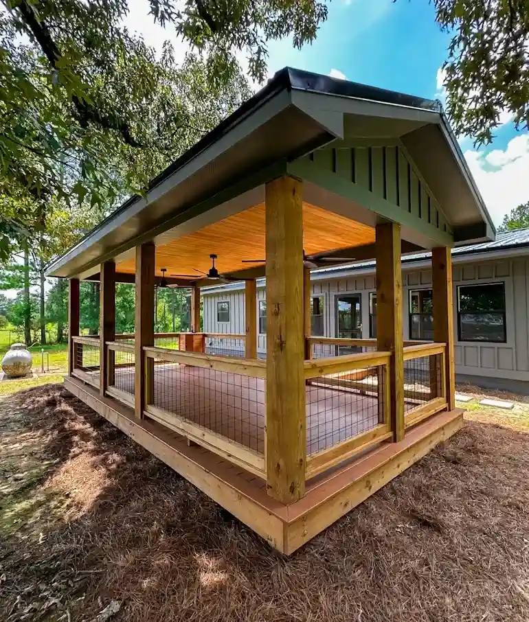 Outdoor construction project by DS Quality Construction